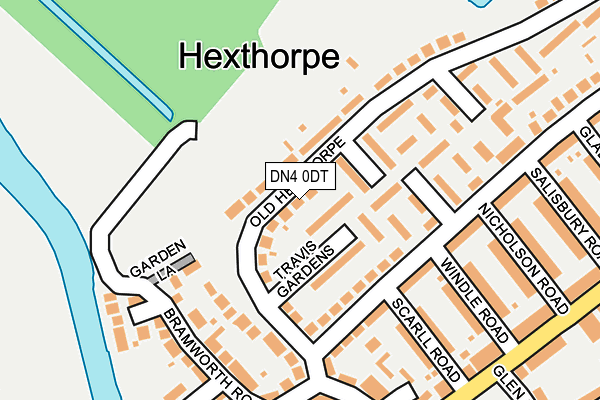 DN4 0DT map - OS OpenMap – Local (Ordnance Survey)