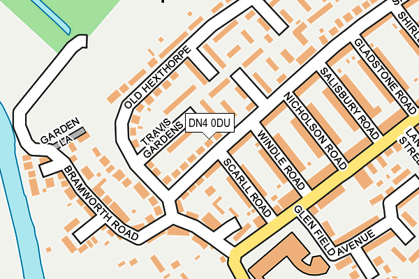 DN4 0DU map - OS OpenMap – Local (Ordnance Survey)