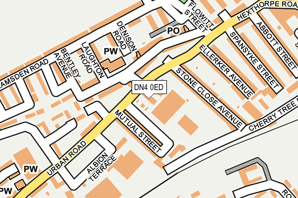 DN4 0ED map - OS OpenMap – Local (Ordnance Survey)
