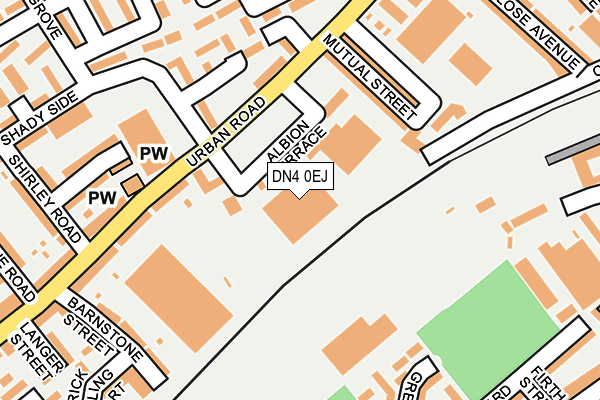 DN4 0EJ map - OS OpenMap – Local (Ordnance Survey)