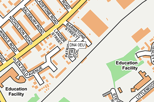 DN4 0EU map - OS OpenMap – Local (Ordnance Survey)