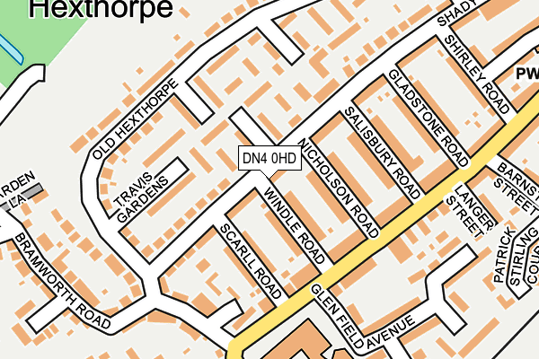 DN4 0HD map - OS OpenMap – Local (Ordnance Survey)