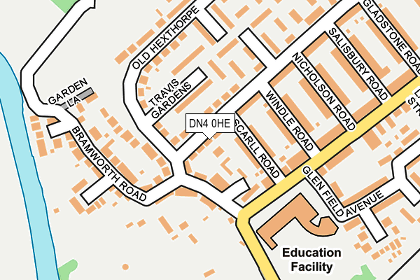 DN4 0HE map - OS OpenMap – Local (Ordnance Survey)