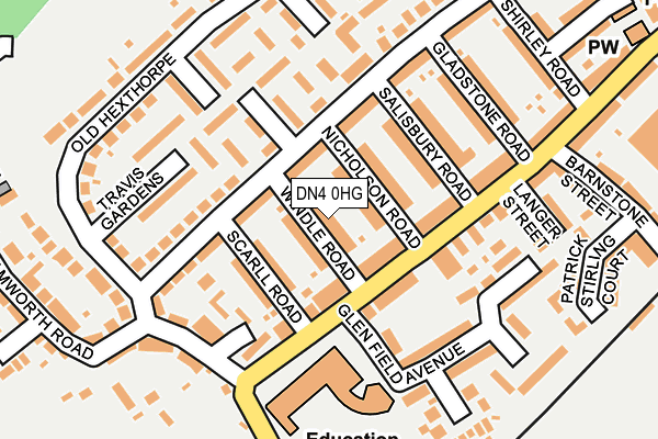 DN4 0HG map - OS OpenMap – Local (Ordnance Survey)