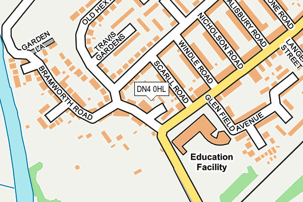 DN4 0HL map - OS OpenMap – Local (Ordnance Survey)