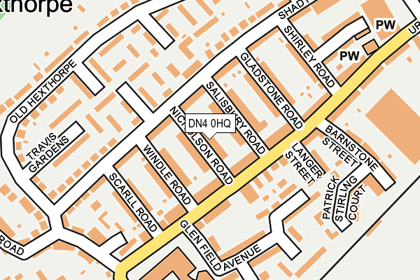 DN4 0HQ map - OS OpenMap – Local (Ordnance Survey)