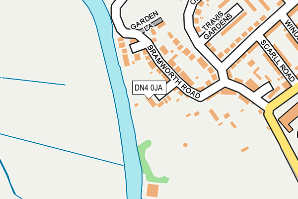 DN4 0JA map - OS OpenMap – Local (Ordnance Survey)