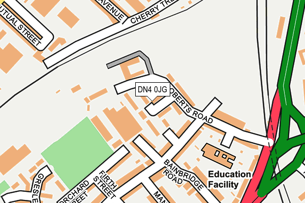 DN4 0JG map - OS OpenMap – Local (Ordnance Survey)