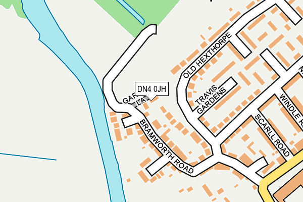 DN4 0JH map - OS OpenMap – Local (Ordnance Survey)