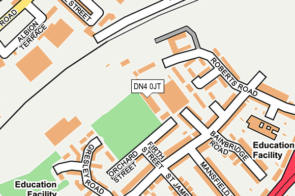 DN4 0JT map - OS OpenMap – Local (Ordnance Survey)