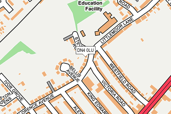 DN4 0LU map - OS OpenMap – Local (Ordnance Survey)