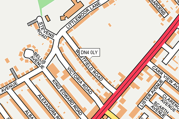 DN4 0LY map - OS OpenMap – Local (Ordnance Survey)