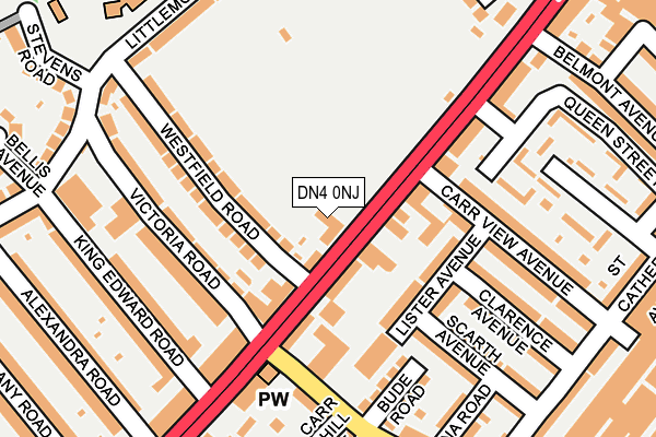 DN4 0NJ map - OS OpenMap – Local (Ordnance Survey)