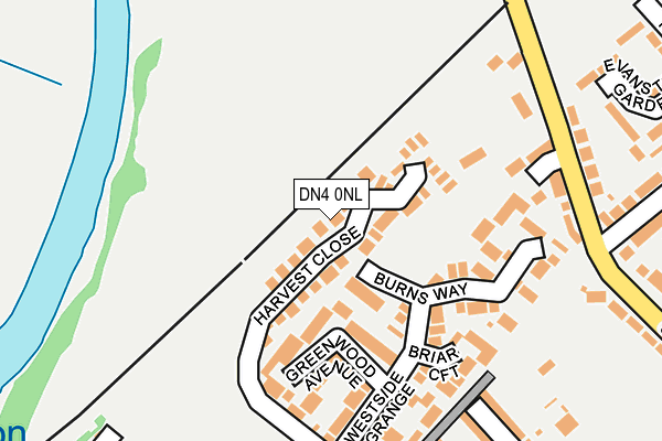 DN4 0NL map - OS OpenMap – Local (Ordnance Survey)