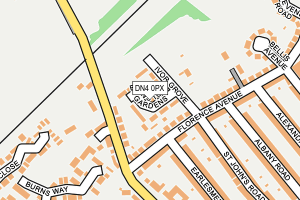 DN4 0PX map - OS OpenMap – Local (Ordnance Survey)