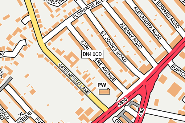 DN4 0QD map - OS OpenMap – Local (Ordnance Survey)