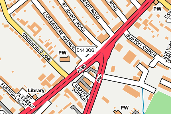 DN4 0QG map - OS OpenMap – Local (Ordnance Survey)