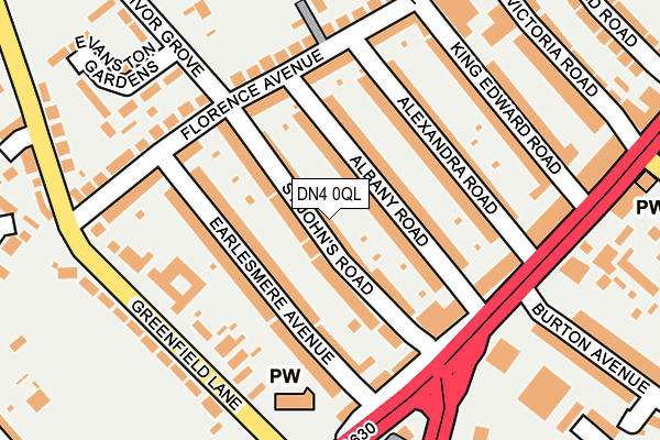 DN4 0QL map - OS OpenMap – Local (Ordnance Survey)