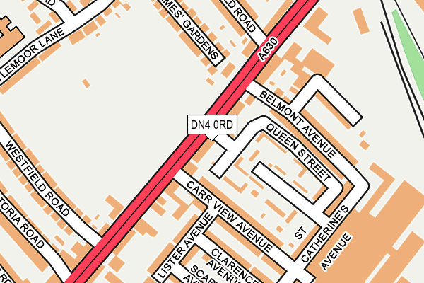 DN4 0RD map - OS OpenMap – Local (Ordnance Survey)