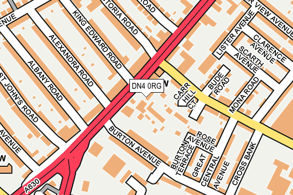 DN4 0RG map - OS OpenMap – Local (Ordnance Survey)