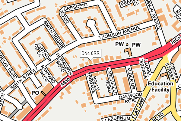 DN4 0RR map - OS OpenMap – Local (Ordnance Survey)