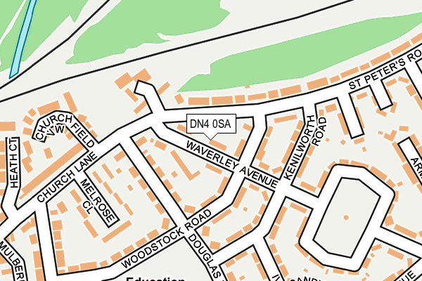 DN4 0SA map - OS OpenMap – Local (Ordnance Survey)