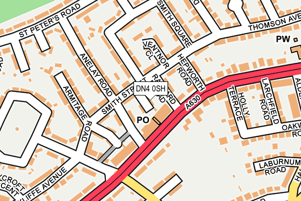DN4 0SH map - OS OpenMap – Local (Ordnance Survey)