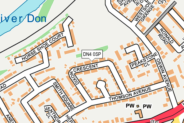 DN4 0SP map - OS OpenMap – Local (Ordnance Survey)