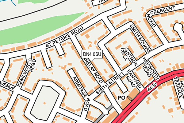 DN4 0SU map - OS OpenMap – Local (Ordnance Survey)