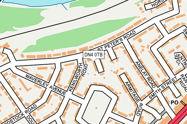 DN4 0TB map - OS OpenMap – Local (Ordnance Survey)