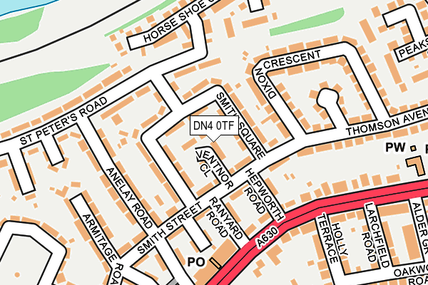DN4 0TF map - OS OpenMap – Local (Ordnance Survey)