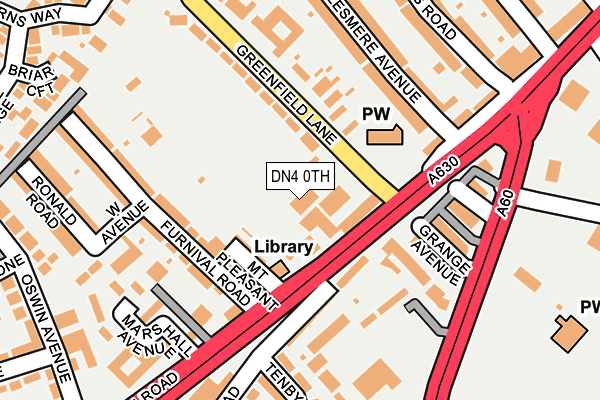 DN4 0TH map - OS OpenMap – Local (Ordnance Survey)
