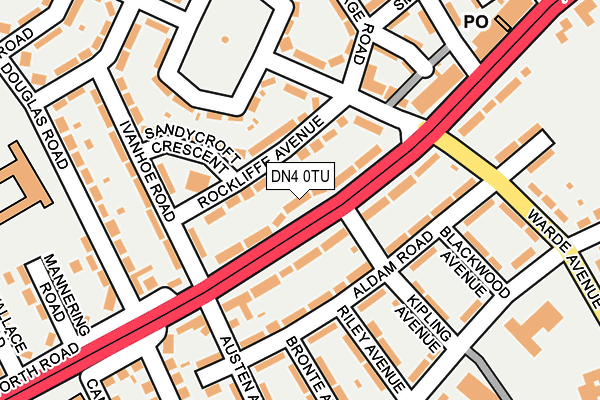 DN4 0TU map - OS OpenMap – Local (Ordnance Survey)