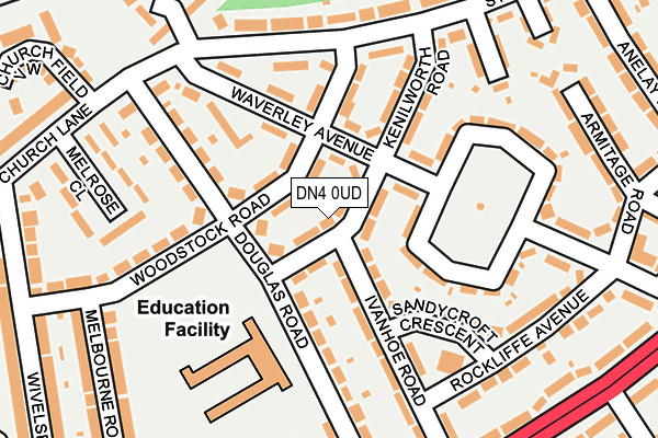DN4 0UD map - OS OpenMap – Local (Ordnance Survey)