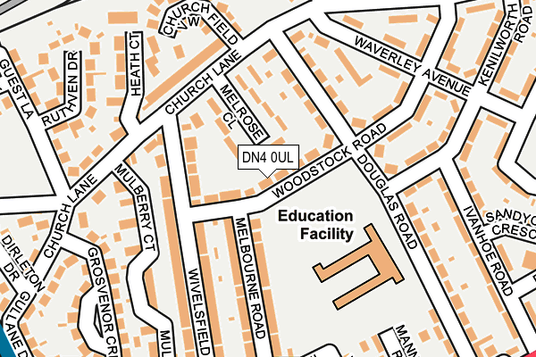 DN4 0UL map - OS OpenMap – Local (Ordnance Survey)