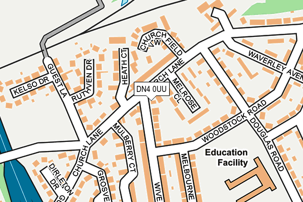 DN4 0UU map - OS OpenMap – Local (Ordnance Survey)