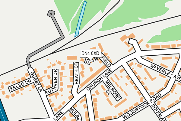 DN4 0XD map - OS OpenMap – Local (Ordnance Survey)
