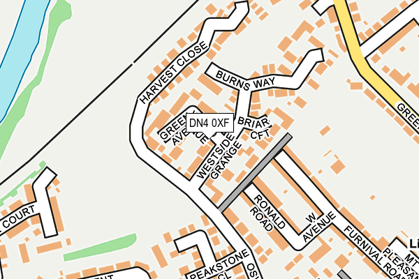 DN4 0XF map - OS OpenMap – Local (Ordnance Survey)