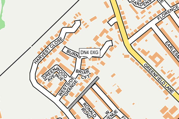DN4 0XG map - OS OpenMap – Local (Ordnance Survey)