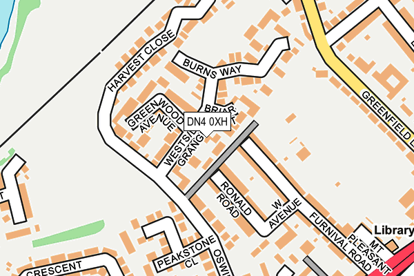 DN4 0XH map - OS OpenMap – Local (Ordnance Survey)