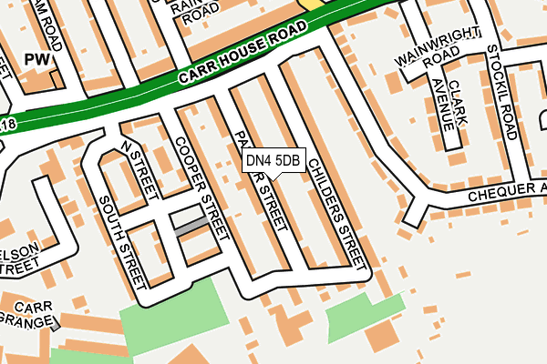 DN4 5DB map - OS OpenMap – Local (Ordnance Survey)