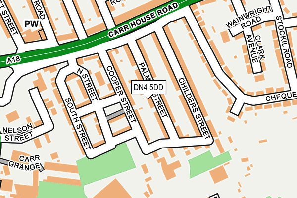 DN4 5DD map - OS OpenMap – Local (Ordnance Survey)