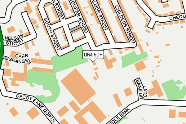 DN4 5DF map - OS OpenMap – Local (Ordnance Survey)