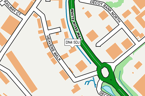 DN4 5DJ map - OS OpenMap – Local (Ordnance Survey)