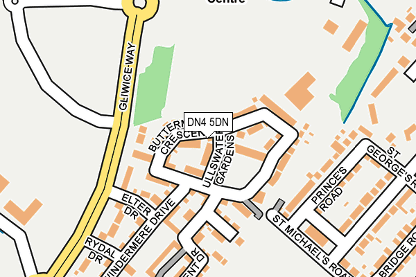 DN4 5DN map - OS OpenMap – Local (Ordnance Survey)