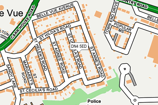 DN4 5ED map - OS OpenMap – Local (Ordnance Survey)