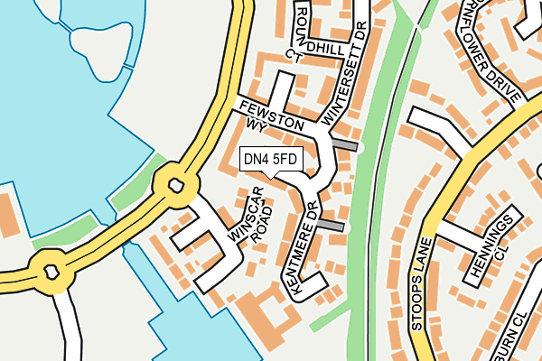 DN4 5FD map - OS OpenMap – Local (Ordnance Survey)