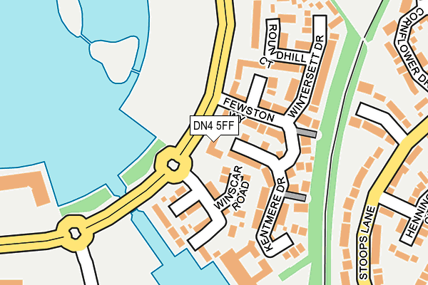DN4 5FF map - OS OpenMap – Local (Ordnance Survey)