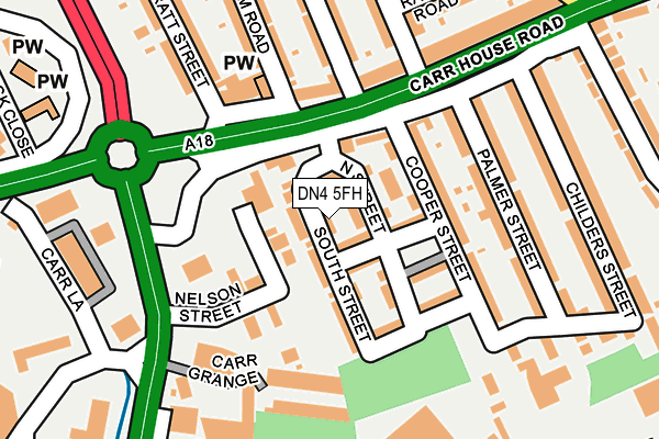 DN4 5FH map - OS OpenMap – Local (Ordnance Survey)