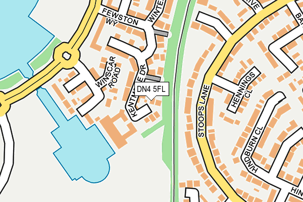 DN4 5FL map - OS OpenMap – Local (Ordnance Survey)